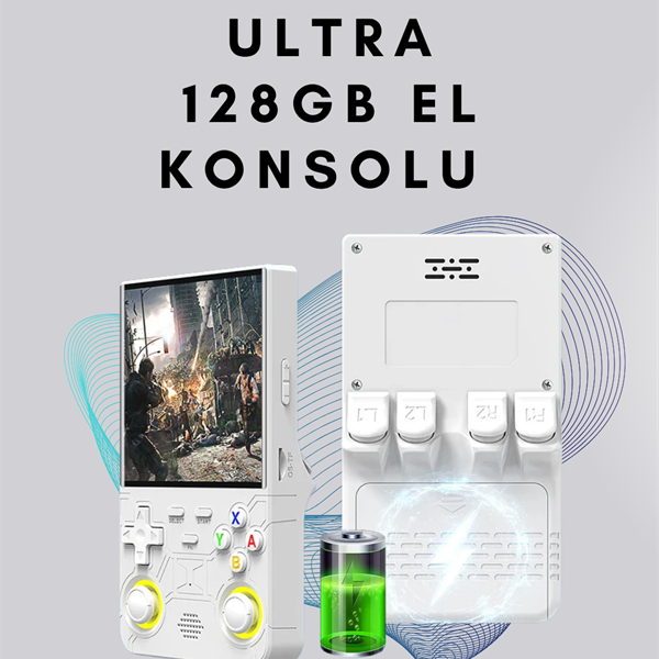R36 Ultra Retro Oyun Konsolu – RGB Destekli, Çoklu Platform, Kaydet/Yükle Özellikli