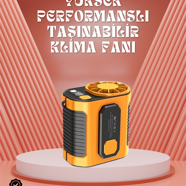 Sessiz Turbo Fan – Kamp, Spor, Ofis İçin Taşınabilir Mini Soğutucu