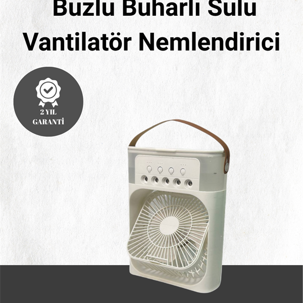 Spreyli Mini Masaüstü Fan | 500ML Su Hazneli, 3 Kademeli Soğutucu