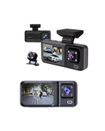 Sürüş ve Park Halinde Kesintisiz Güvenlik İçin 3 Kameralı Profesyonel Dashcam - Görsel 4