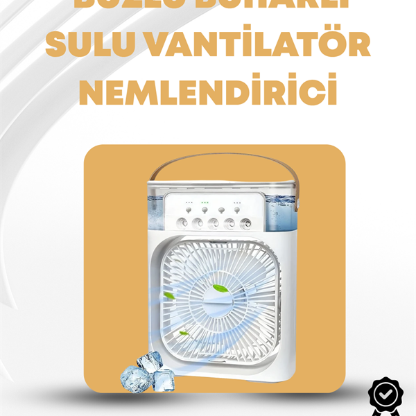 Taşınabilir 3&apos;ü 1 Arada Mini Fan | Nemlendirici + Soğutucu + Gece Lambası