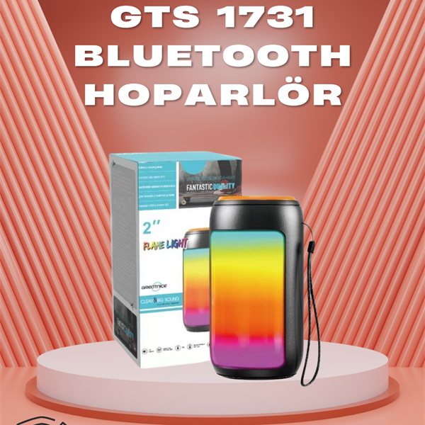 Taşınabilir GTS 1731 Bluetooth Hoparlör – USB/TF Kart Girişli, FM Radyolu