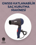 Taşınabilir Katlanabilir Saç Kurutma Makinesi | 1500W Güç, 2 Hız Ayarı, Düşük Gürültü, AB Fişli