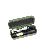 Şarjlı LED El Feneri - 14500 Pil Dahil, 4 Işık Modu, Mini Boy - Görsel 5