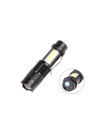 Şarjlı LED El Feneri - 14500 Pil Dahil, 4 Işık Modu, Mini Boy - Görsel 3