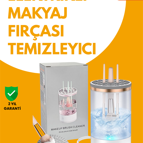 Tüm Makyaj Fırçalarıyla Uyumlu Derin Temizlik Makinesi