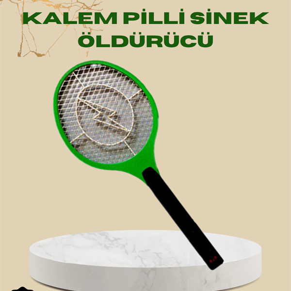 üksek Gerilimli Elektronik Sinek Öldürücü – Pil ile Çalışan, Güvenlik Izgaralı
