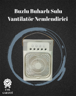 USB Bağlantılı 3&apos;ü 1 Arada Nemlendirici Mini Klima Fan | 7 Renk Işıklı