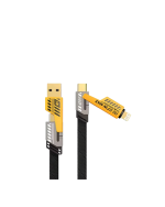 65W 4&apos;ü 1 Arada Çoklu Şarj Kablosu – USB-C, USB-A, Lightning, Veri ve Şarj Desteği - Görsel 2