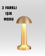 %100 Kademeli Ayarlanabilir Işık – USB Şarjlı Masa Lambası - Görsel 2