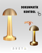 %100 Kademeli Ayarlanabilir Işık – USB Şarjlı Masa Lambası - Görsel 4