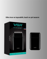 USB Şarjlı Traş Makinesi – Piston + Ağ Başlık, 600 mAh Batarya - Görsel 3