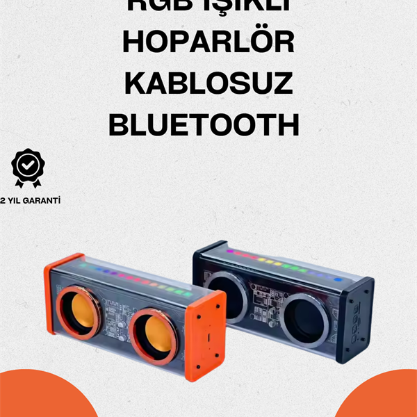 V9 Şeffaf Bluetooth Hoparlör – Güçlü Ses ve Şık Tasarım