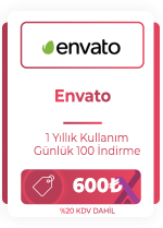 Envato - 1 Yıllık (Günlük 100 İndirme)