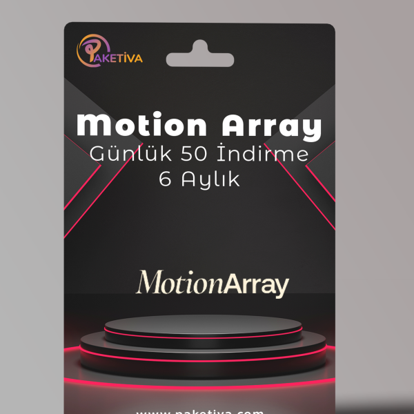 Motion Array - 6 Aylık (Günlük 50 İndirme)