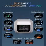 L-58 A88 Pro Dokunmatik Ekranlı Kulak İçi Bluetooth Kulaklık - Görsel 4