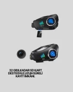 Paketiva Q28 Motosiklet İnterkom Bluetooth Kulaklık (Su Geçirmez) - Görsel 5