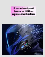 Paketiva Q58 Ekranlı Motosiklet İnterkom Cihazı (Su Geçirmez) - Görsel 5